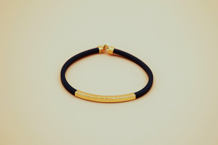 Orson Pull Bungee Rope Bracelet, 14k Yellow Gold | Men's Bracelets | Miansai